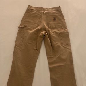 carhartt work pant with raw hem